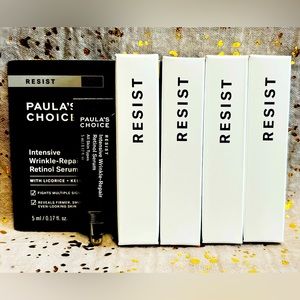 4x~Paula’s Choice~RESIST~Intensive Wrinkle-Repair Retinol Serum~Minis~NIB~